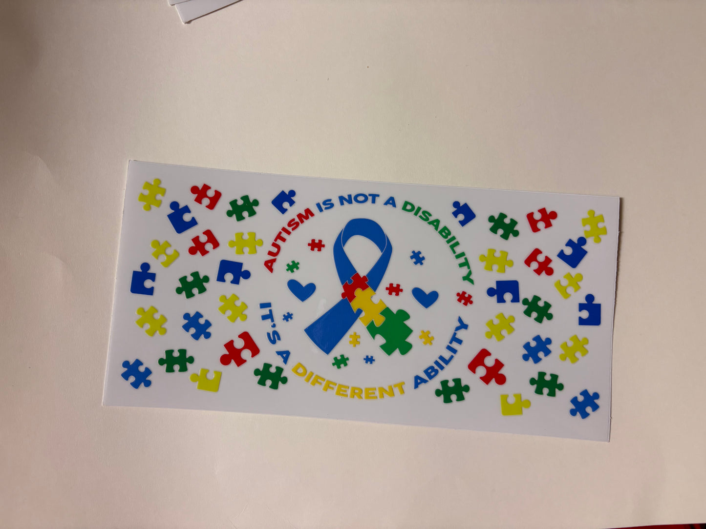 173. Autism Awareness UVDTF Wraps