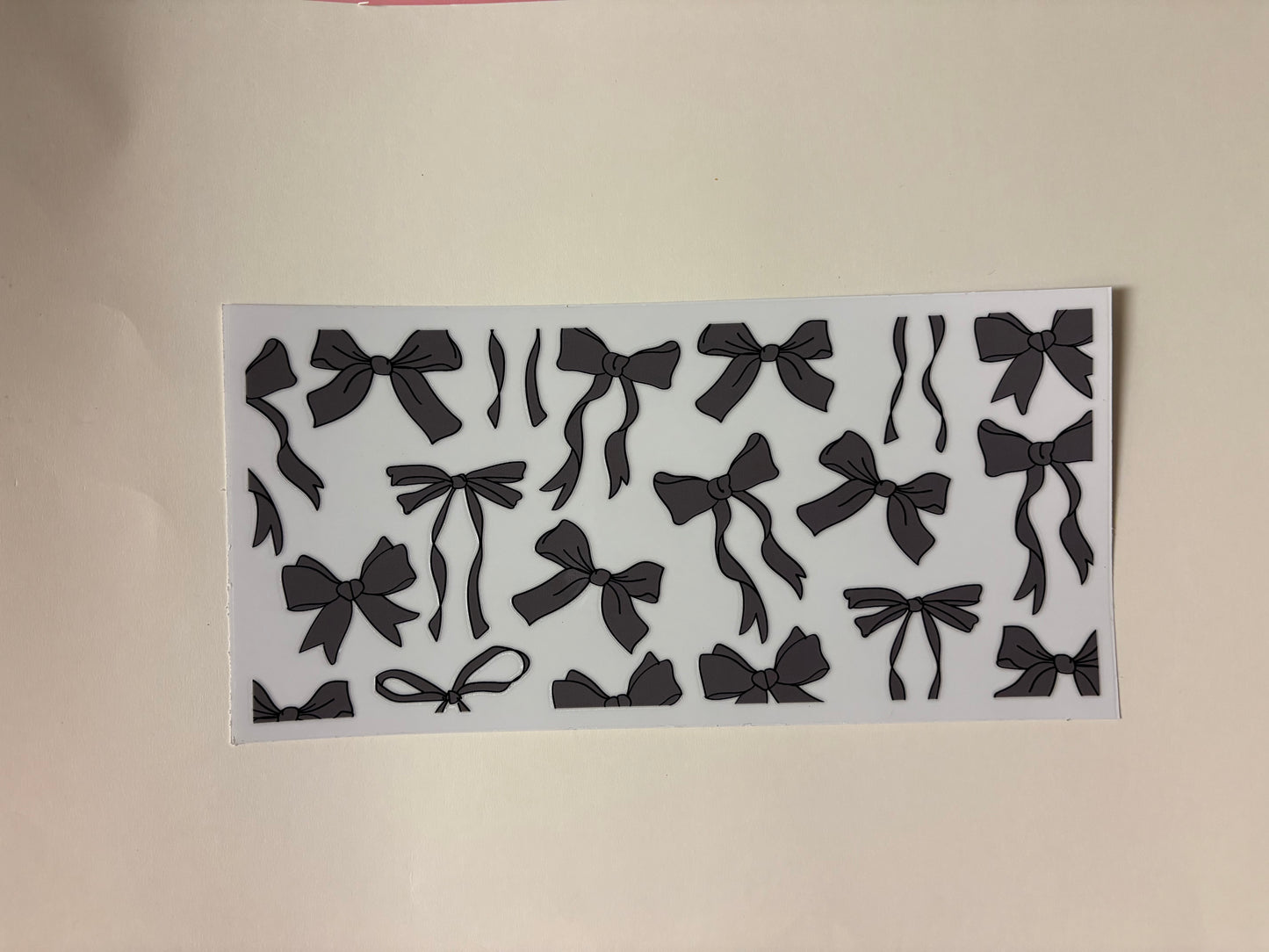 206. Black Bows UVDTF Wraps