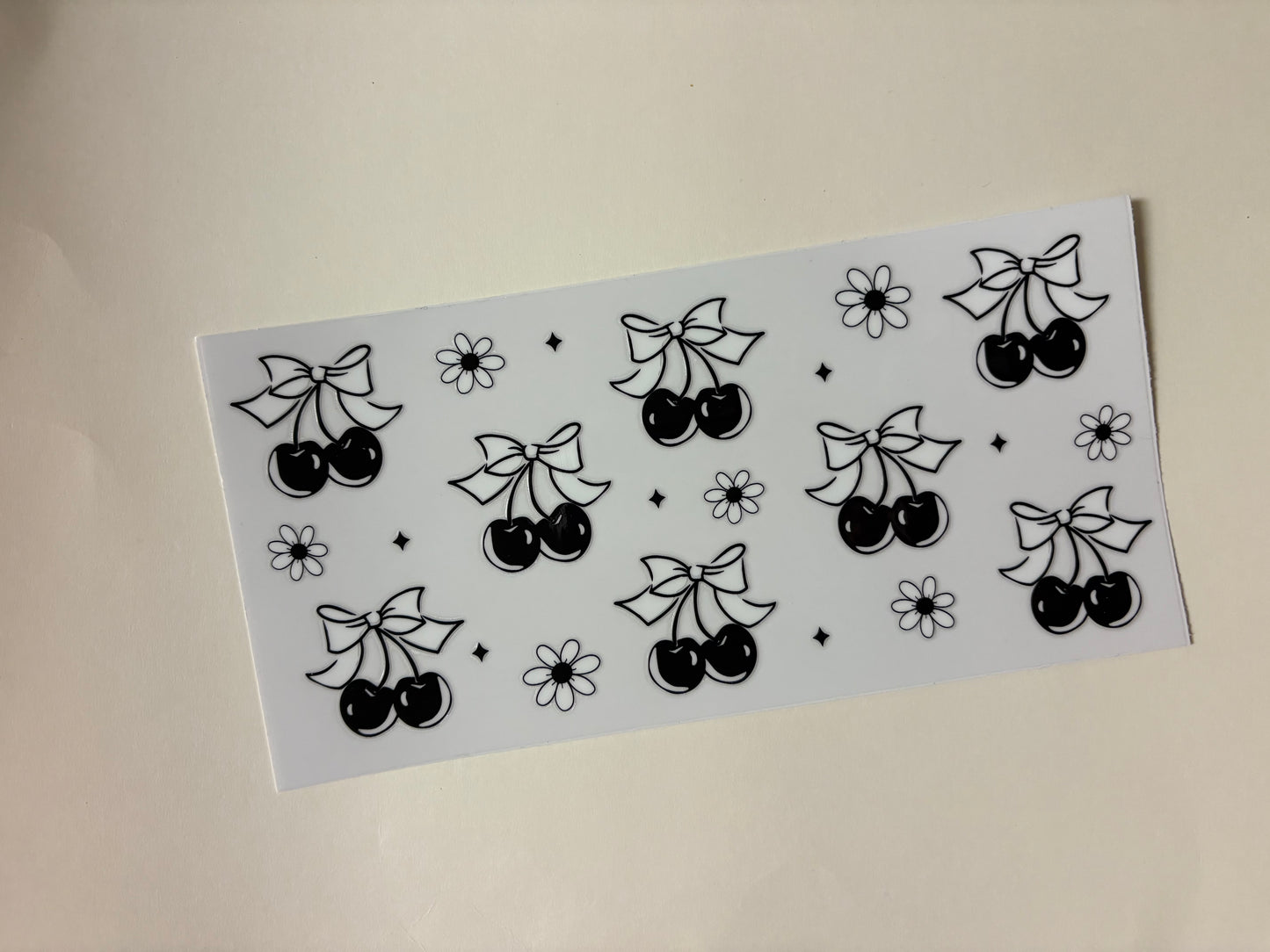 206. Black Bows UVDTF Wraps