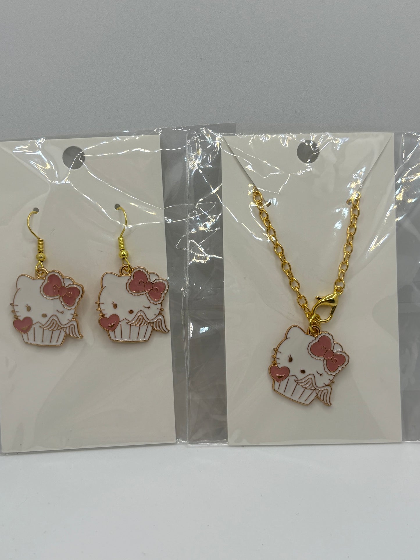 HK Cup Charm and Earrings Set.