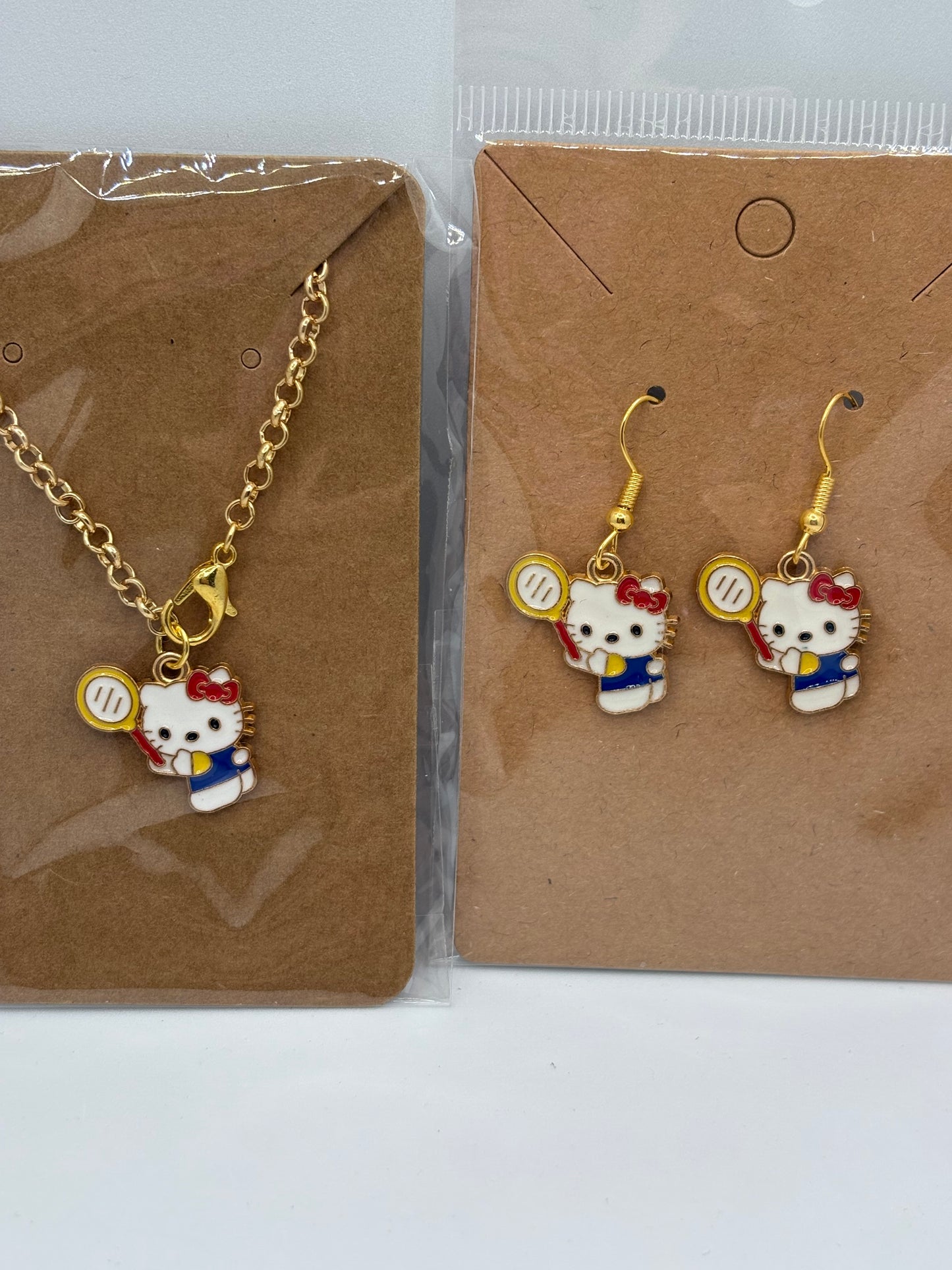 HK Cup Charm and Earrings Set.