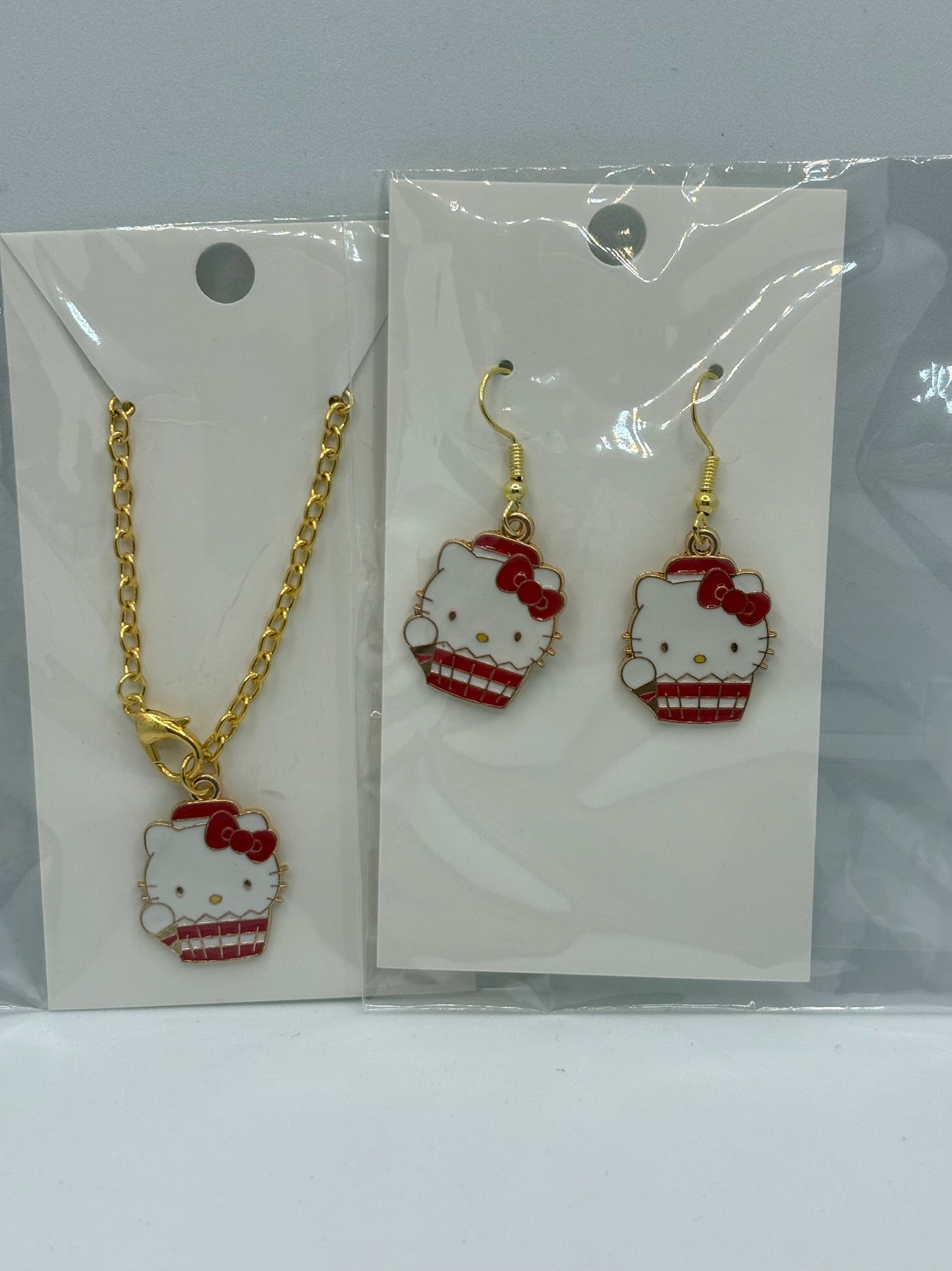 HK Cup Charm and Earrings Set.