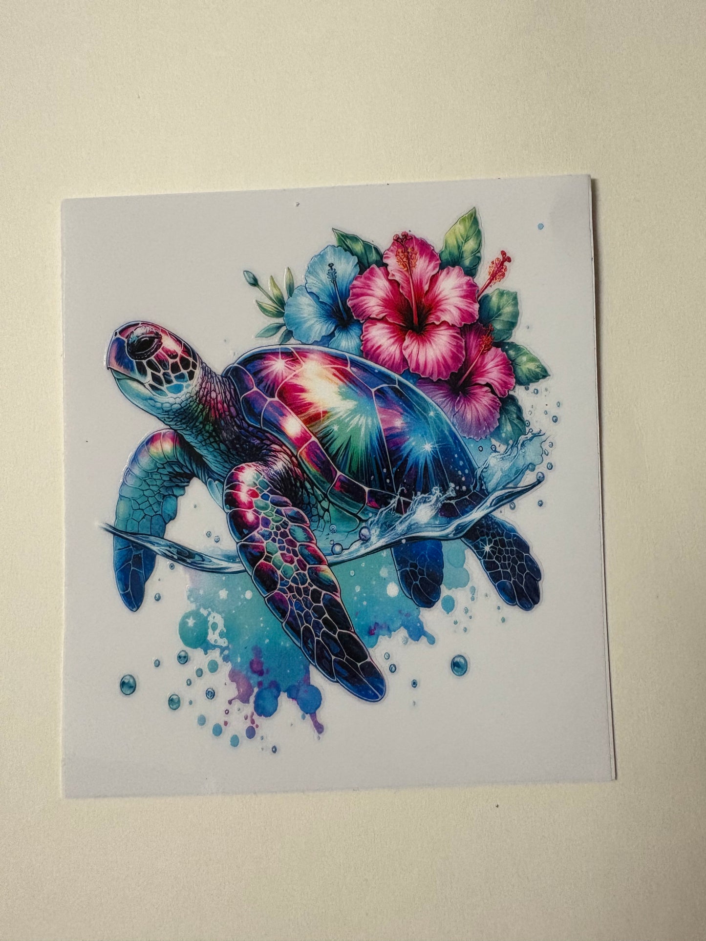 254. Water Turtle UVDTF Decal