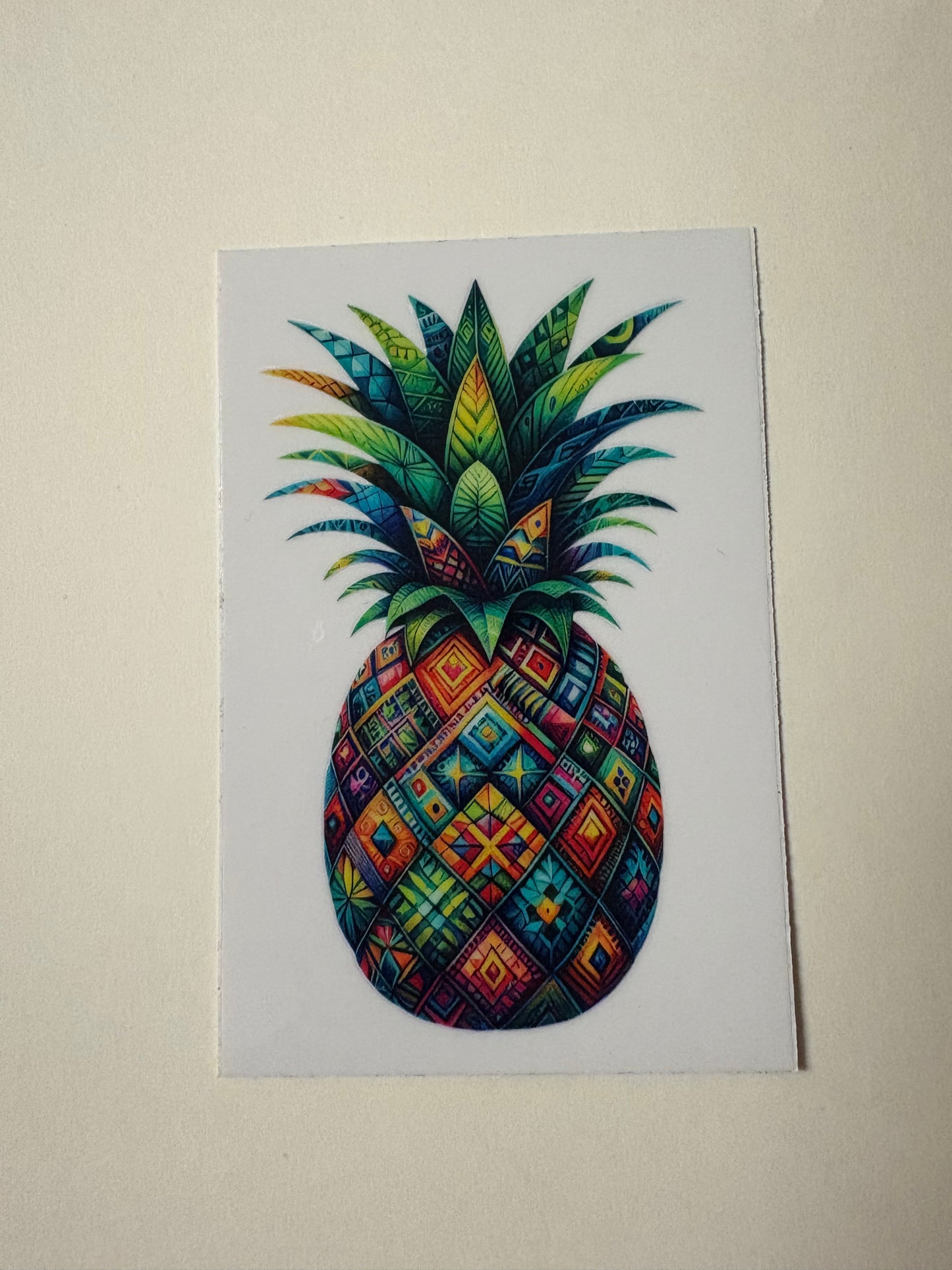 264. Pattern pineapple UVDTF Decal