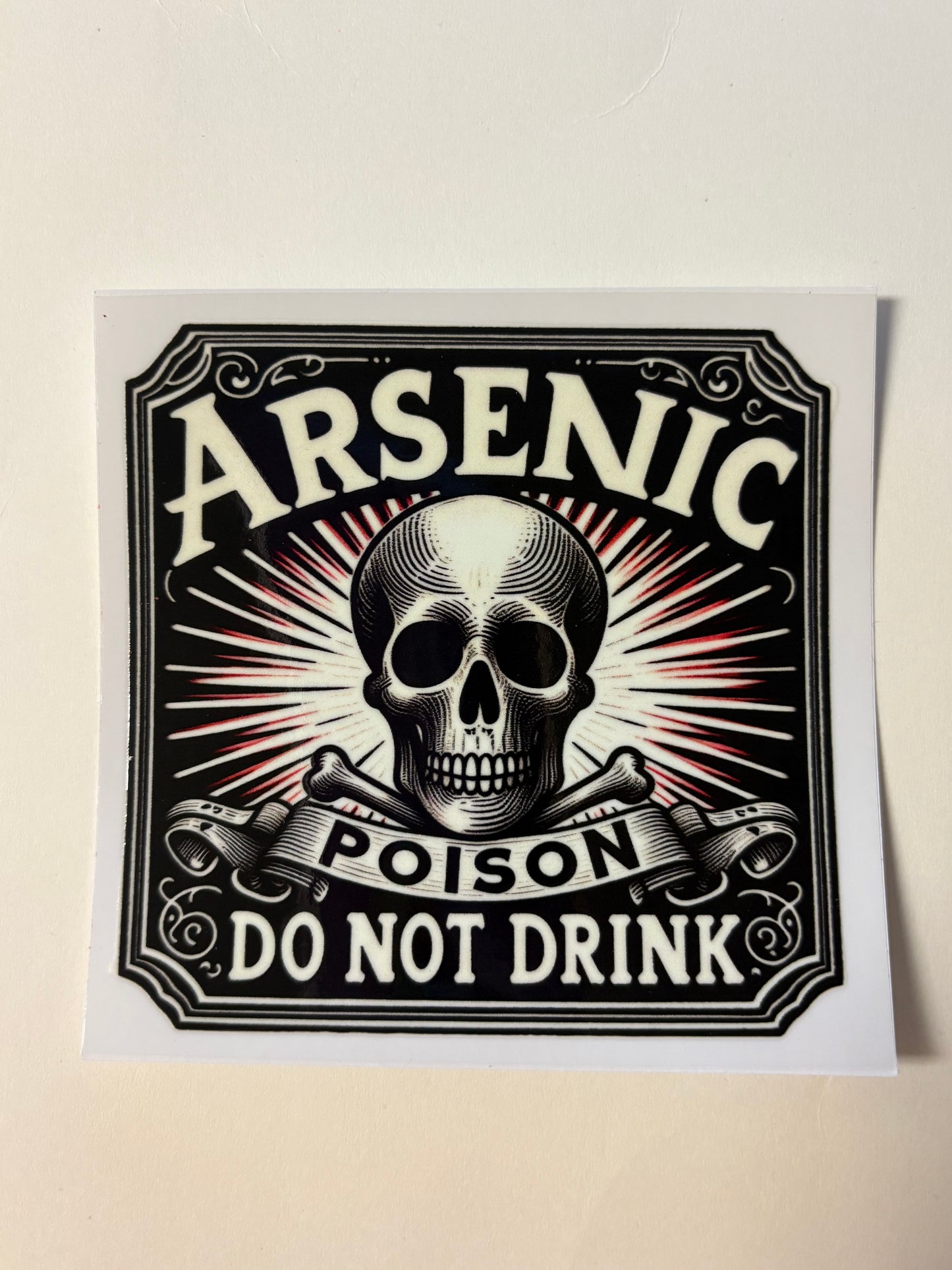 344. Arsenic Poison Decal