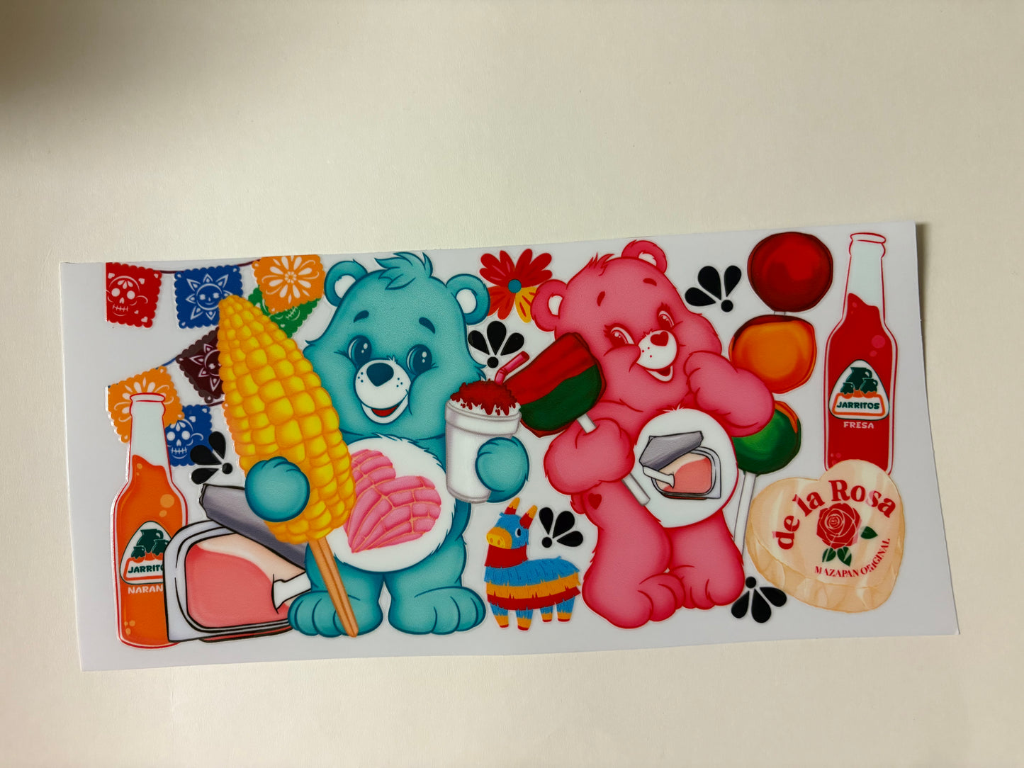 4. Care Bear snacks UVDTF