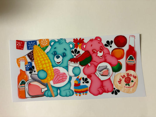 4. Care Bear snacks UVDTF