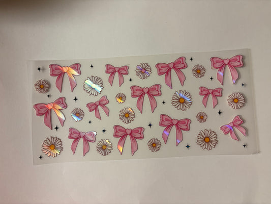 10. Bow Flower Holographic UVDTF