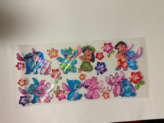 26. Lilo and Stitch Holographic UVDTF
