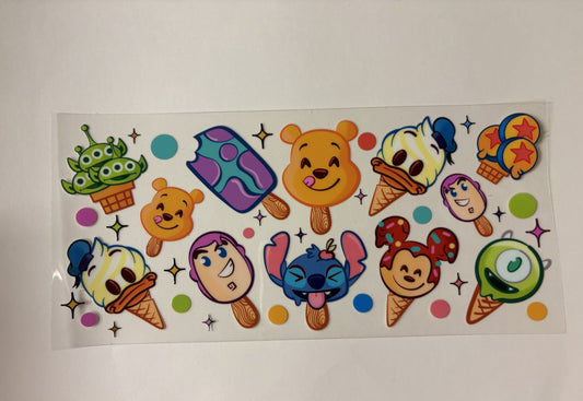 38. Dis. Character ice cream UVDTF
