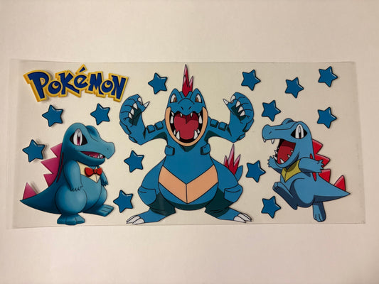 54. Totodile UVDTF