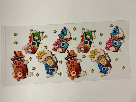 64. Care Bears Coffee UVDTF