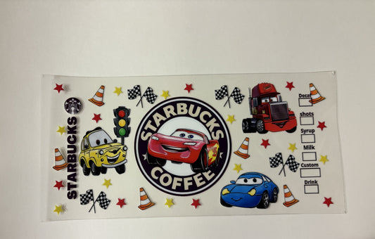 74. Cars coffee UVDTF