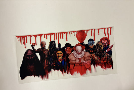 111. Horror characters UVDTF