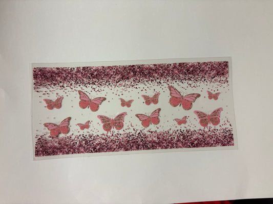 139. Sparkle Butterflies UVDTF Wrap