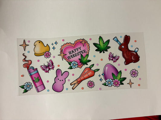 174. Happy Weedster UVDTF Wraps