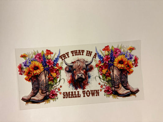 152. Small Town UVDTF Wrap