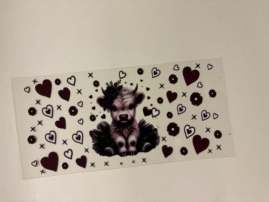 153. Cow Tutu UVDTF Wrap