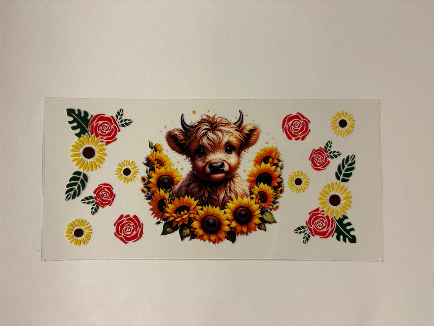 197. Cow Flowers UVDTF Wrap