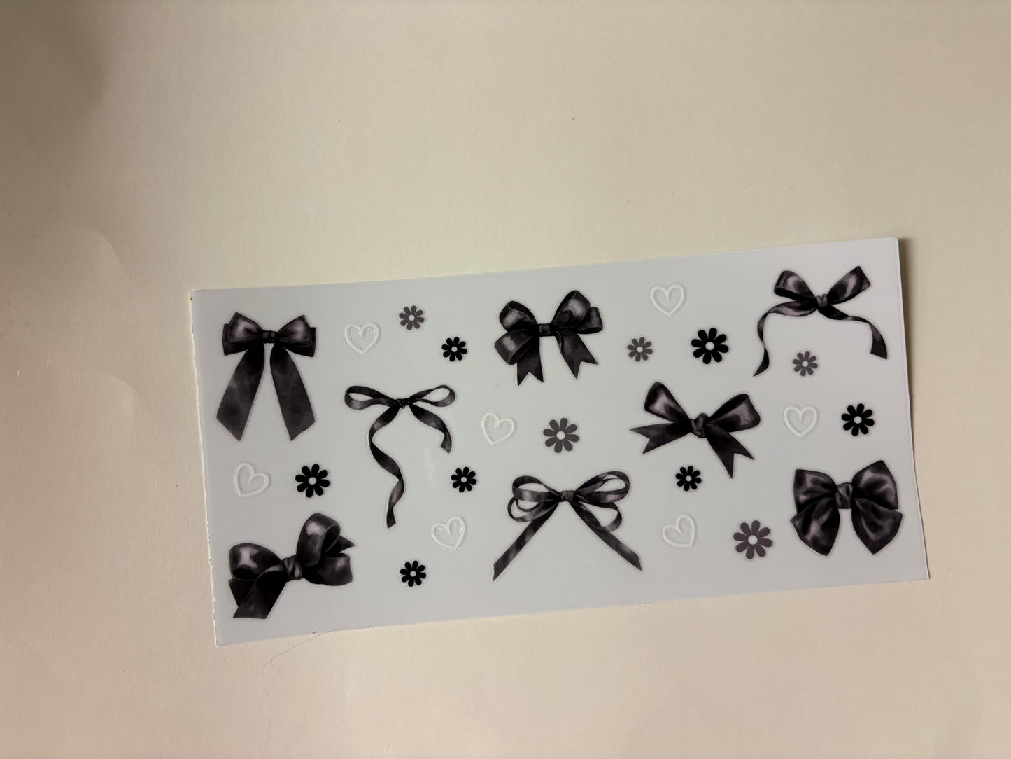 206. Black Bows UVDTF Wraps