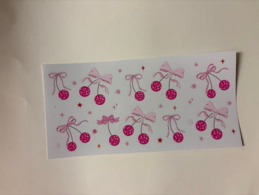 207. Pink Bows UVDTF Wraps