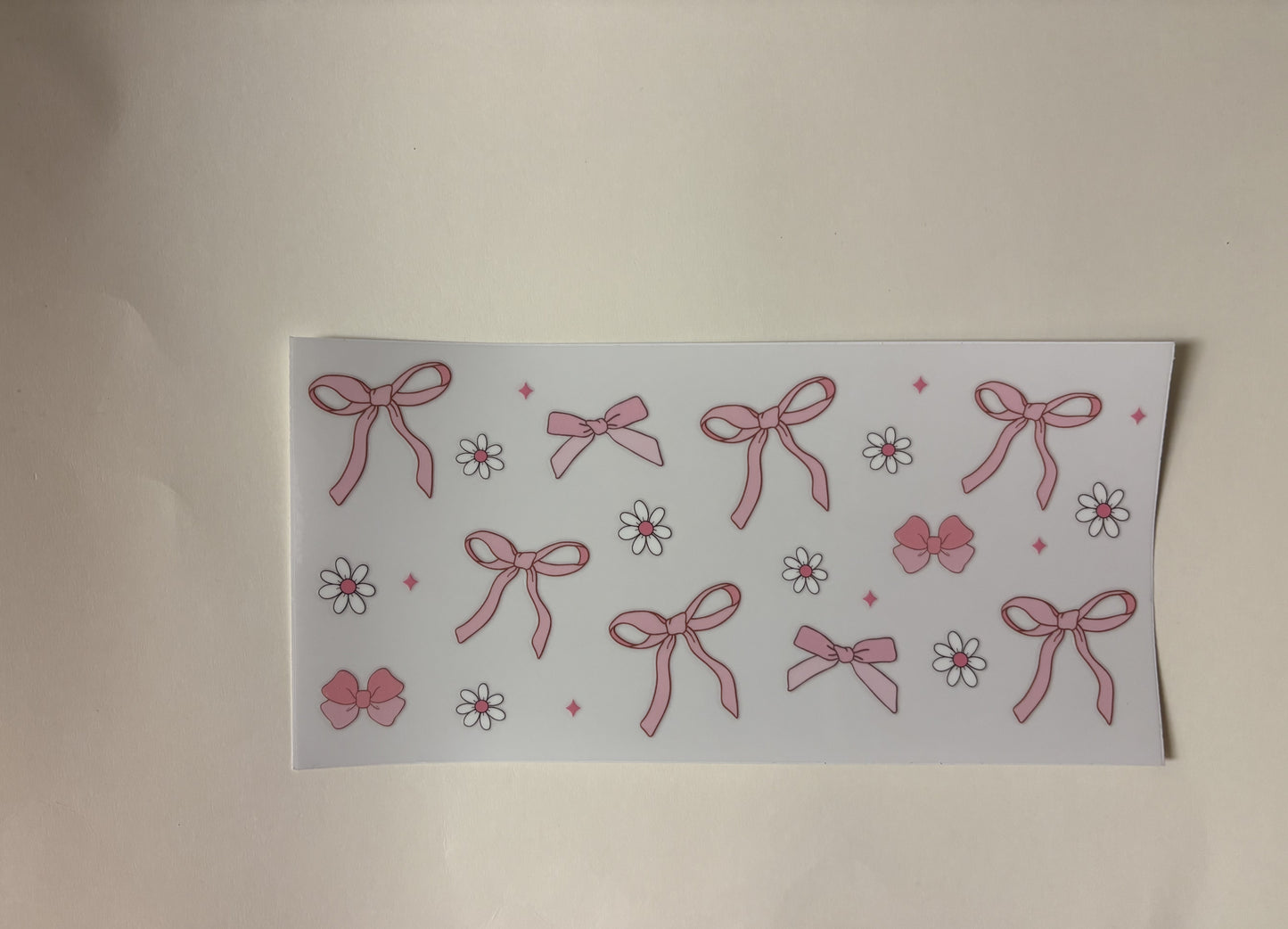 207. Pink Bows UVDTF Wraps