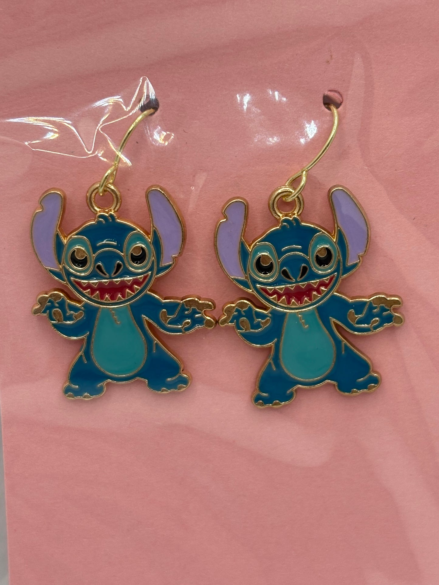Blue Alien Earrings