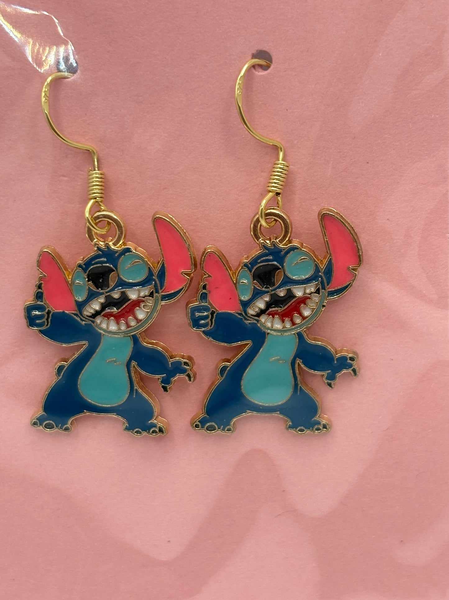 Blue Alien Earrings