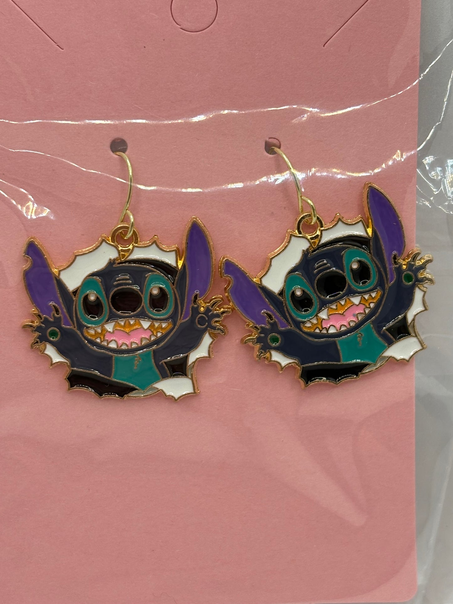 Blue Alien Earrings