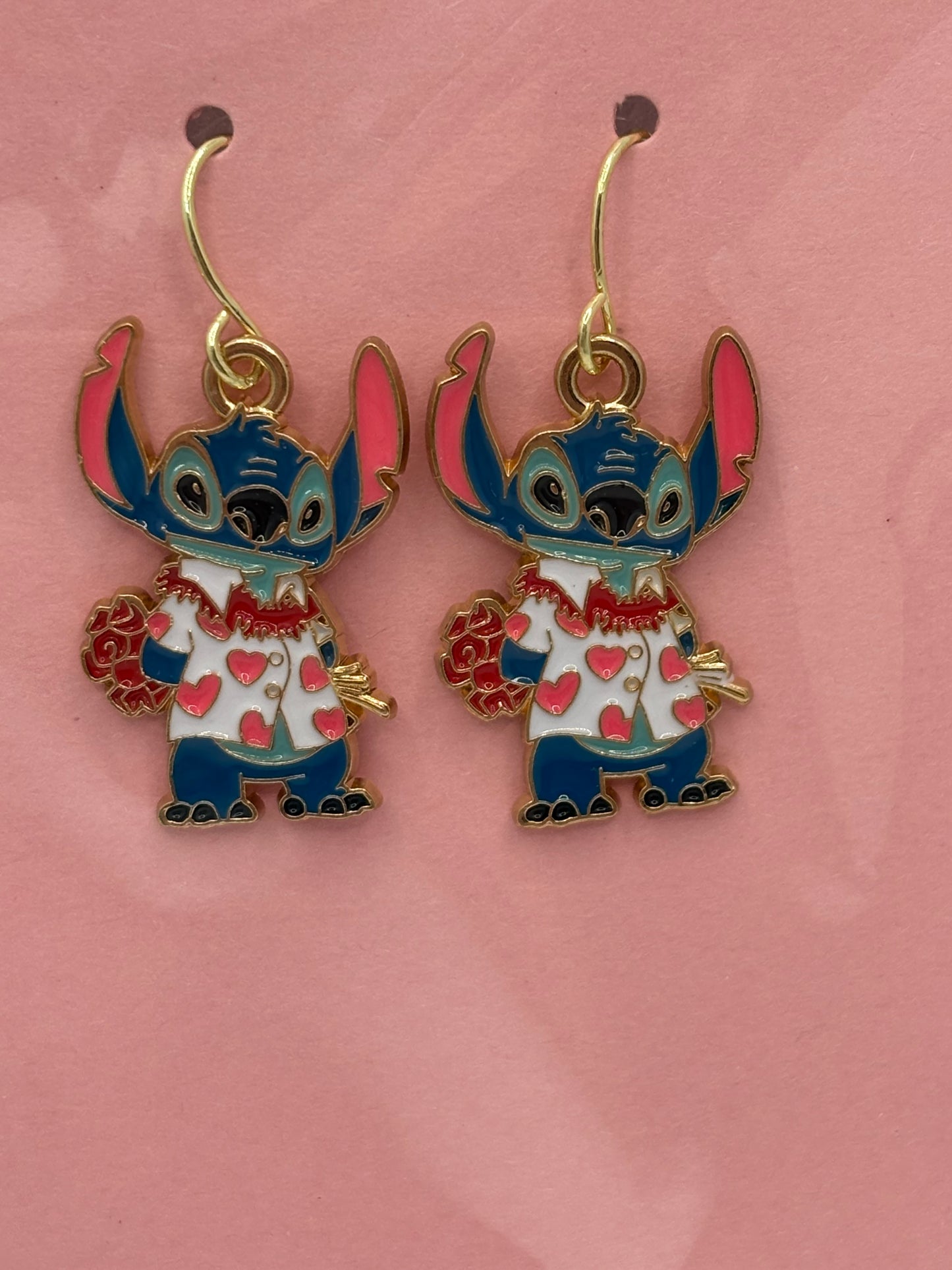 Blue Alien Earrings
