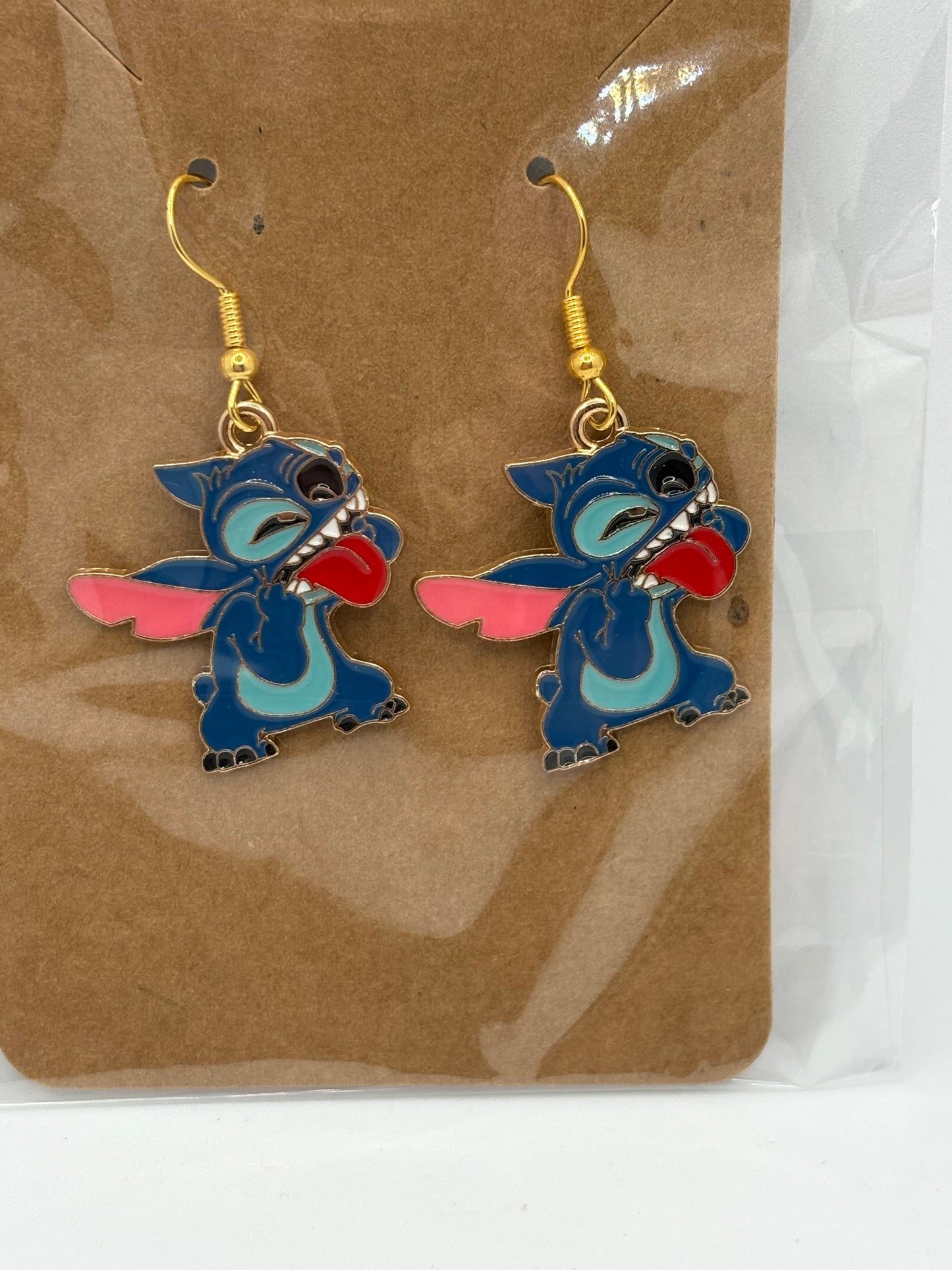 Blue Alien Earrings