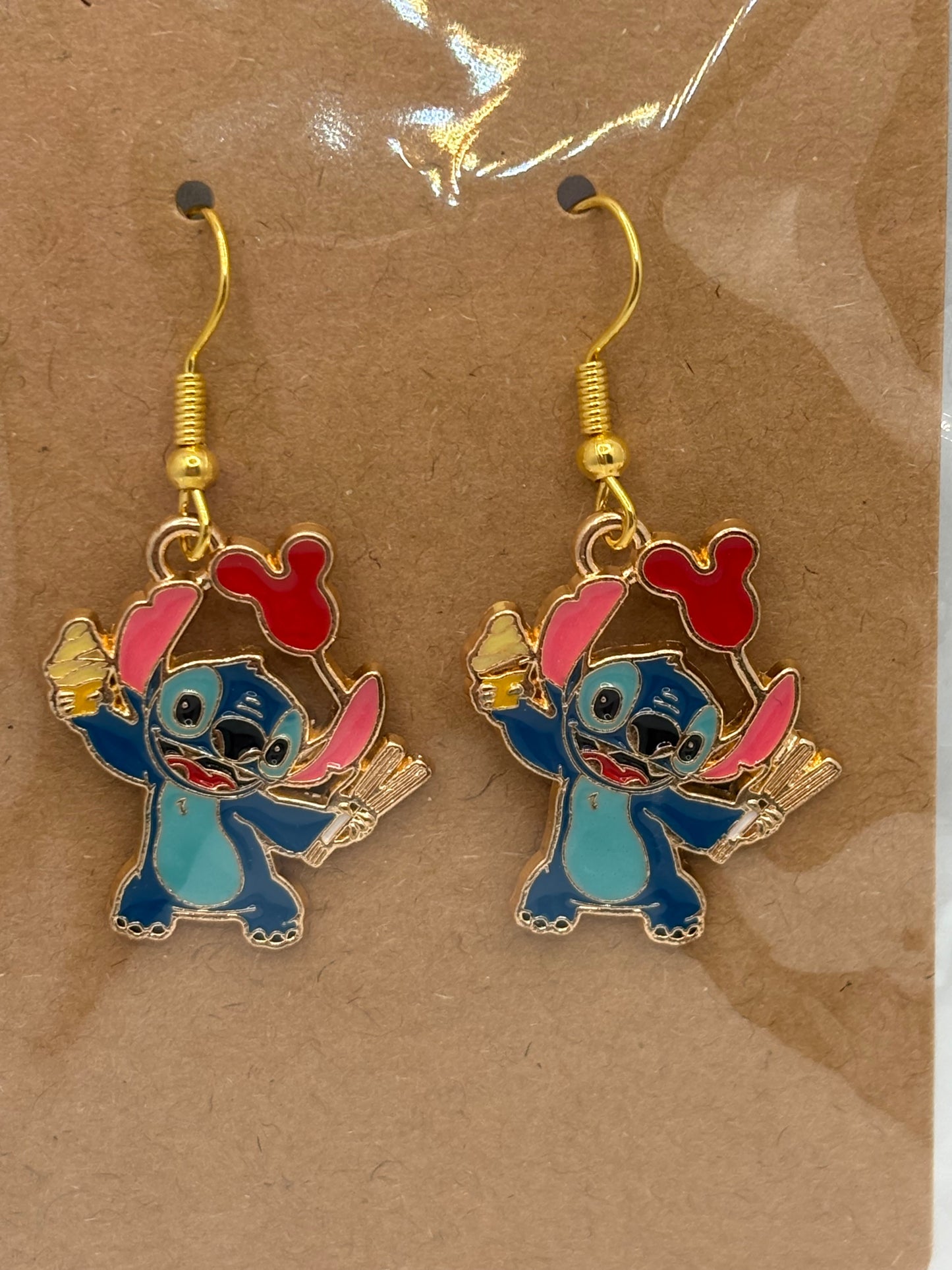 Blue Alien Earrings