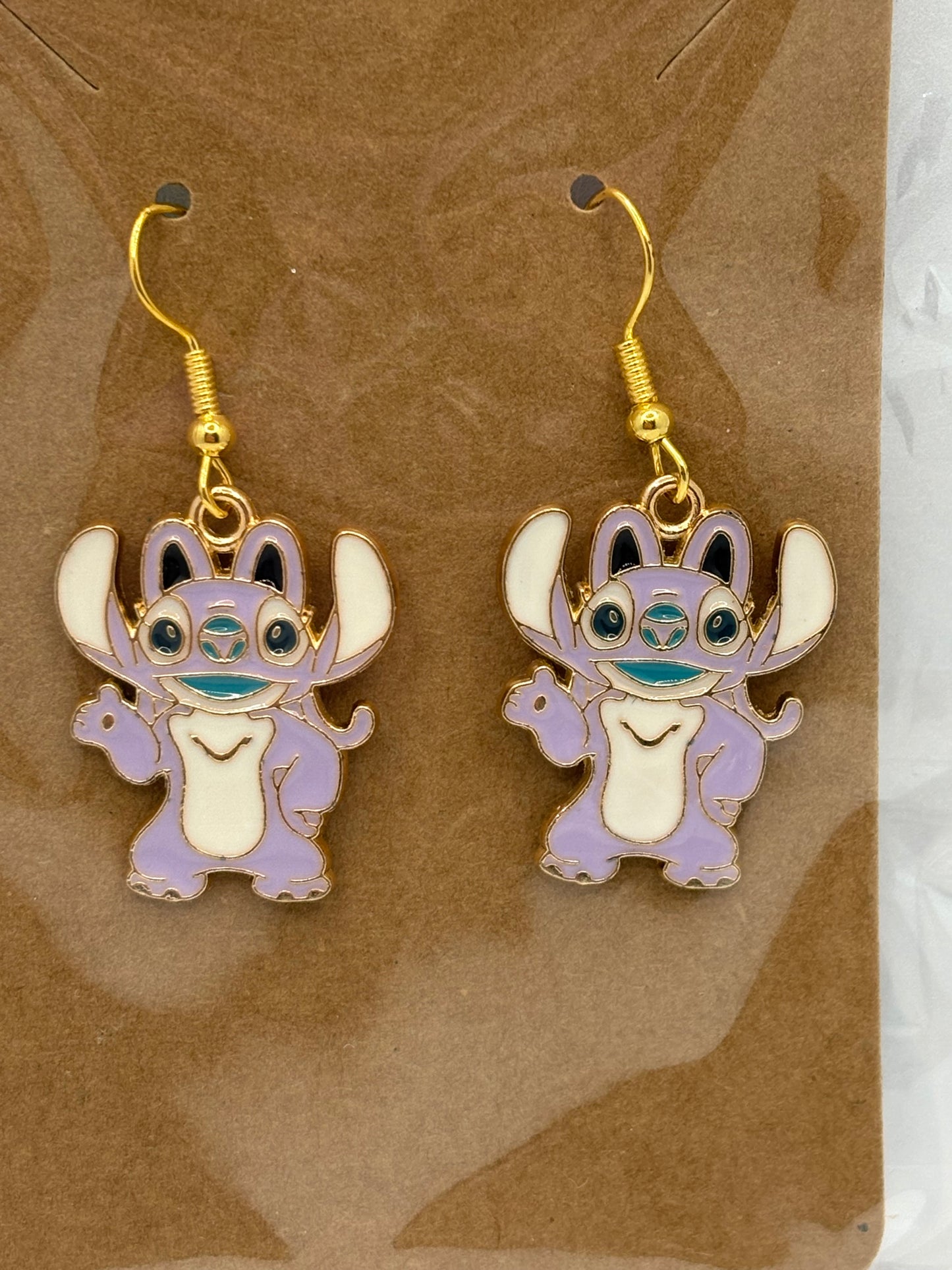 Blue Alien Earrings