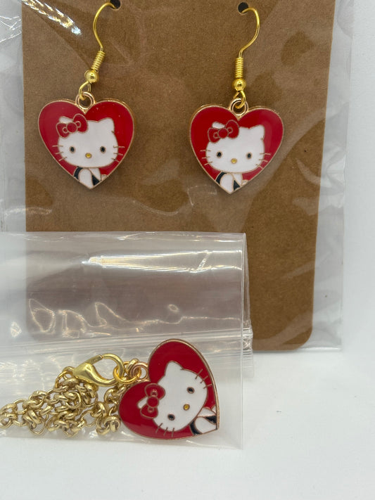 HK Cup Charm and Earrings Set.