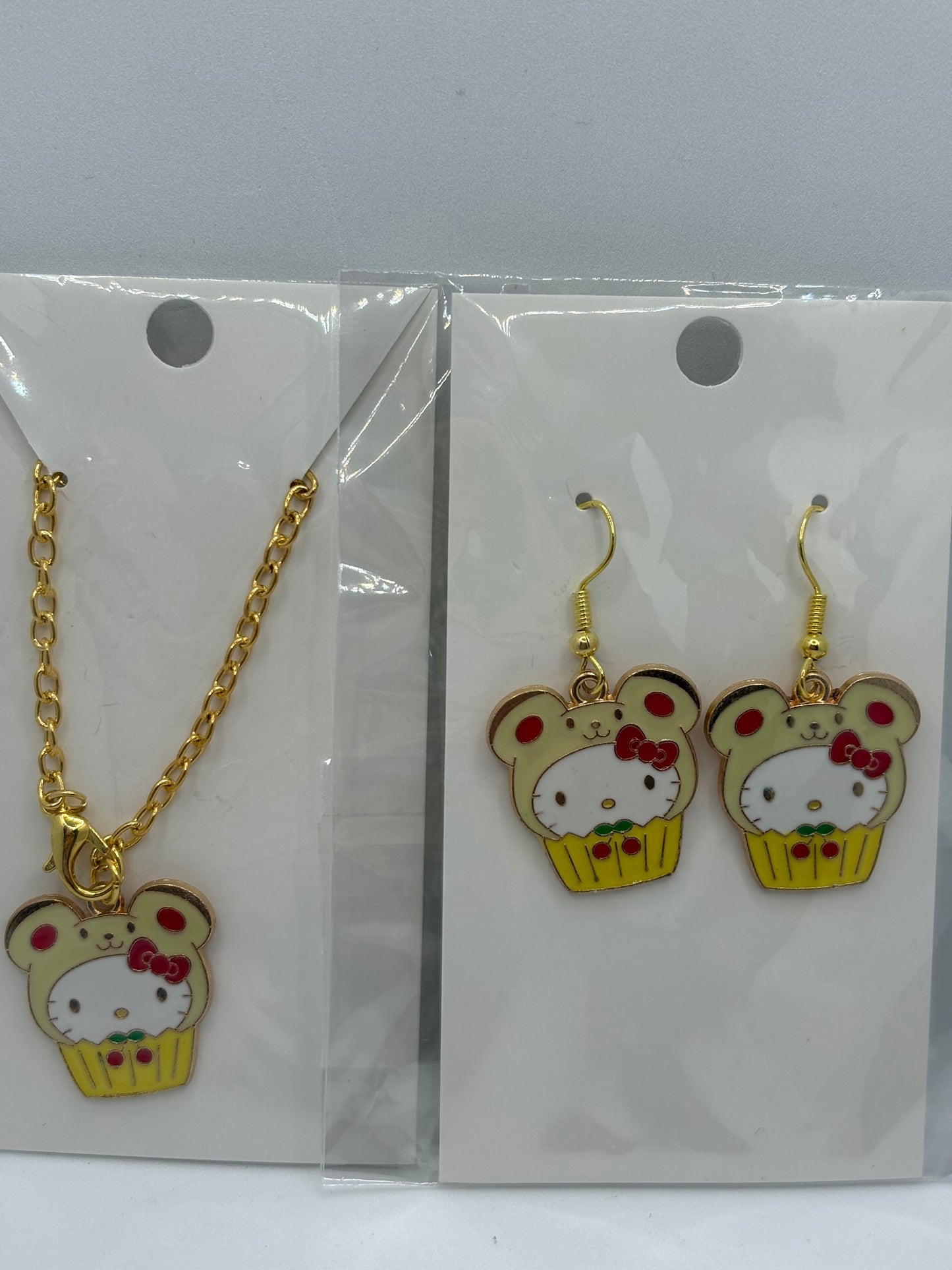 HK Cup Charm and Earrings Set.