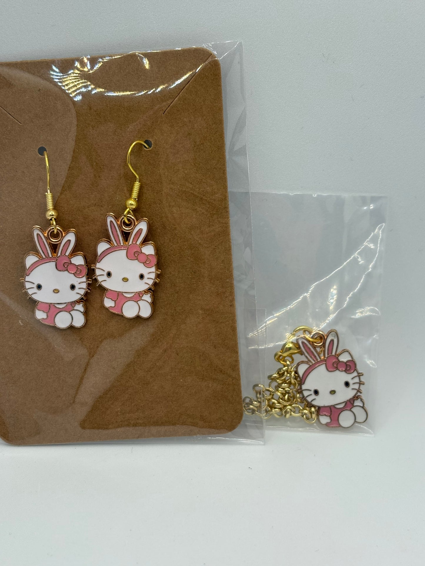 HK Cup Charm and Earrings Set.