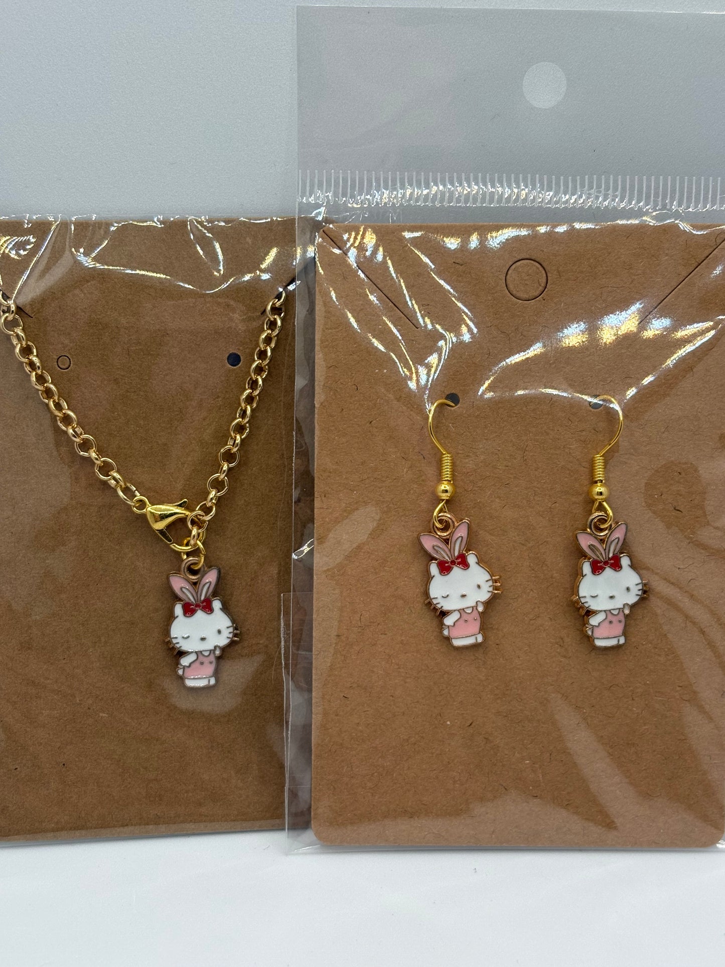 HK Cup Charm and Earrings Set.