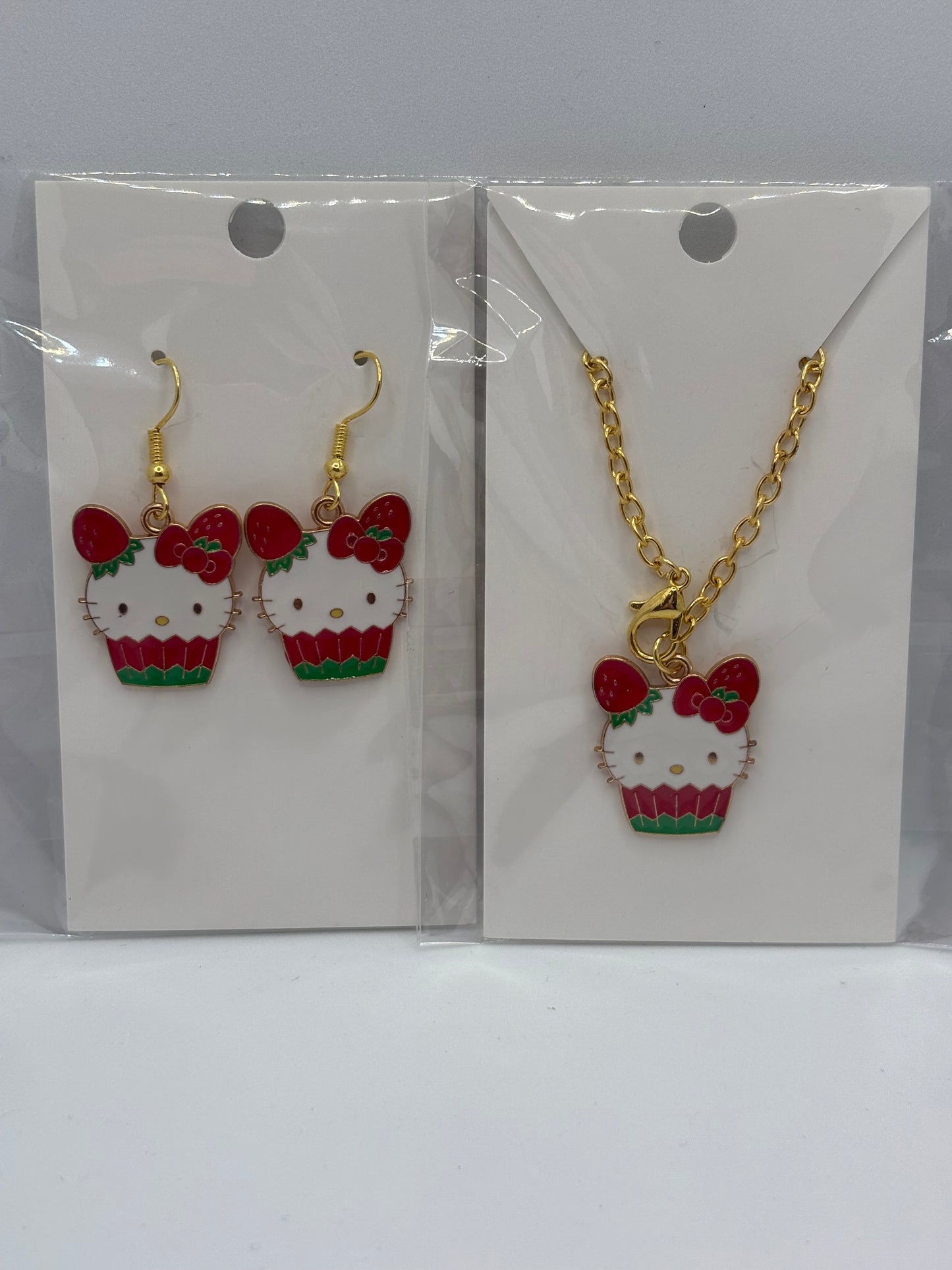HK Cup Charm and Earrings Set.