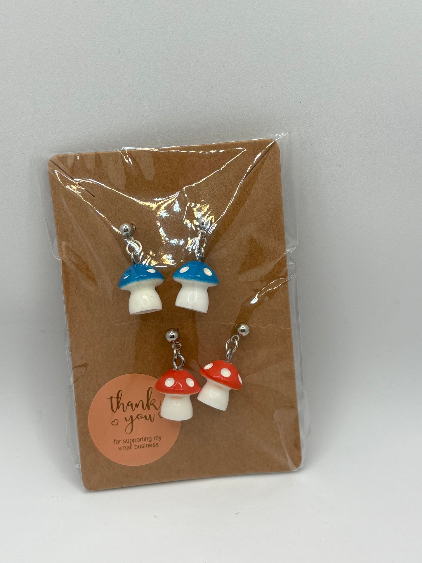 Mushroom Earrings 2 pack