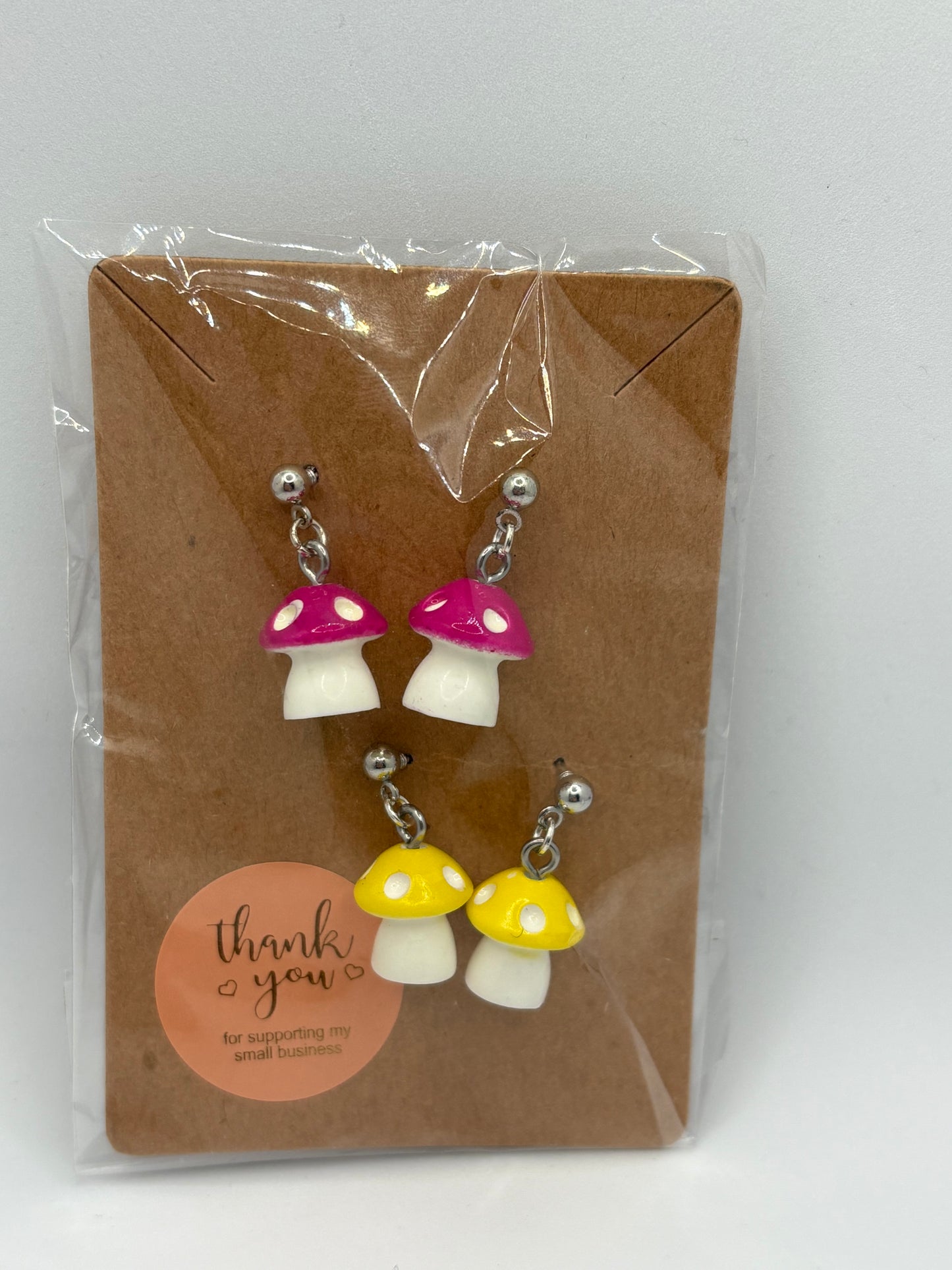 Mushroom Earrings 2 pack