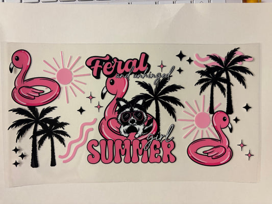 223. Feral Girl Summer UVDTF Wrap