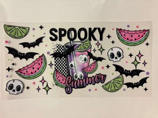 224. Spooky Summer Drink UVDTF Wrap