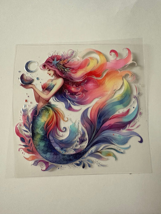 236. Rainbow Mermaid UVDTF Decal