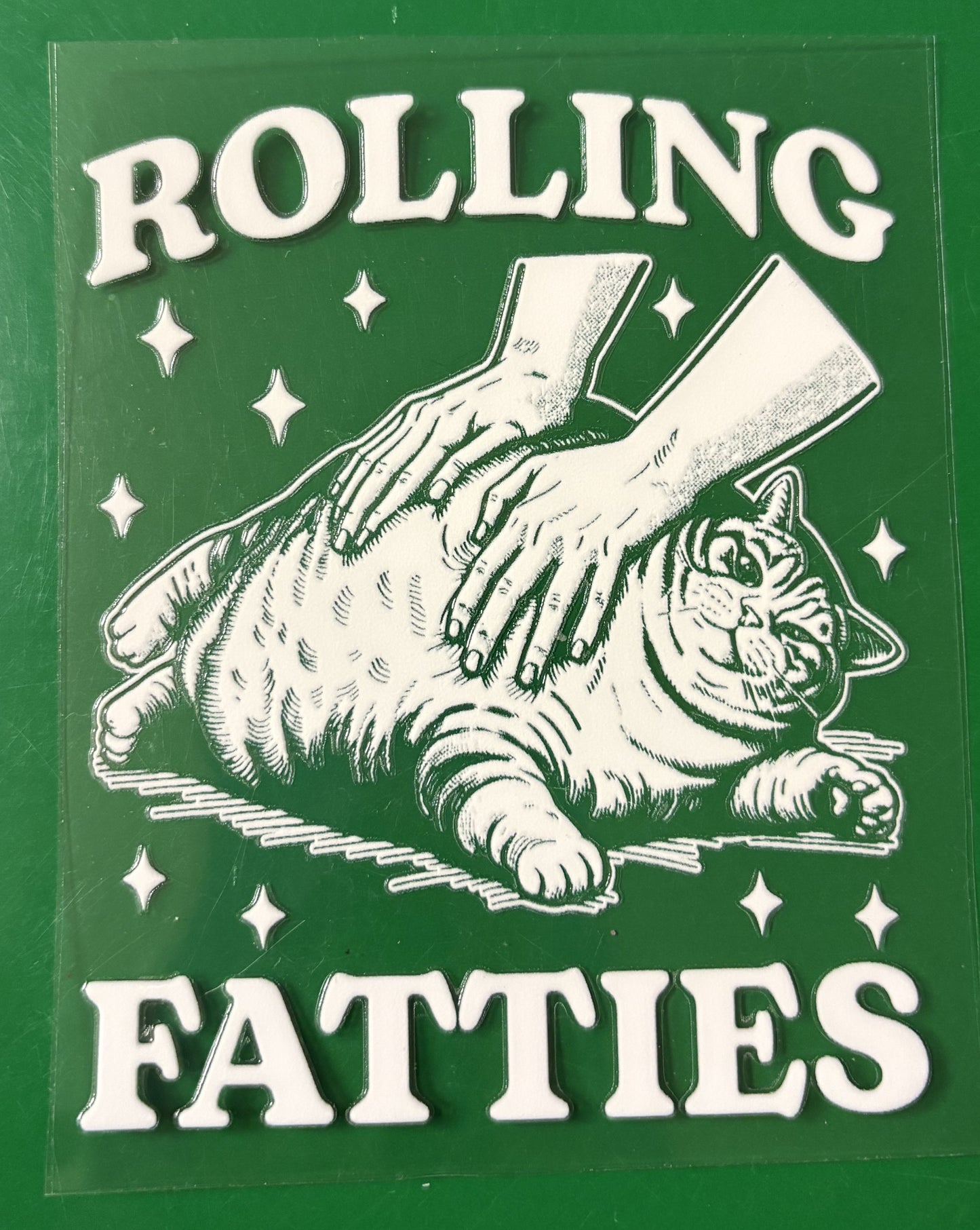 233. Rolling Fatties UVDTF Decal