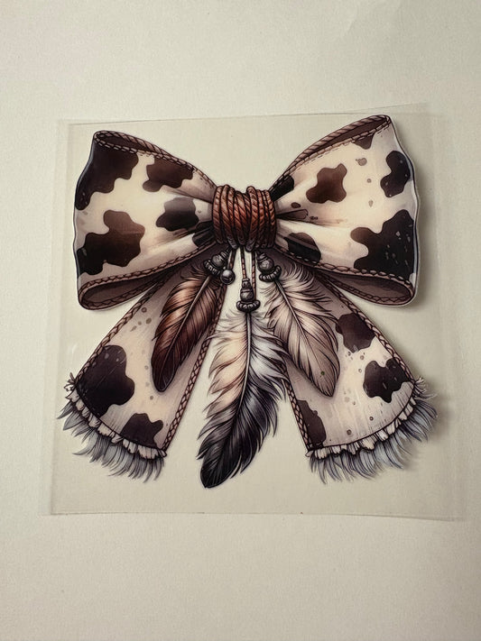 242. Cow Bow UVDTF Decal