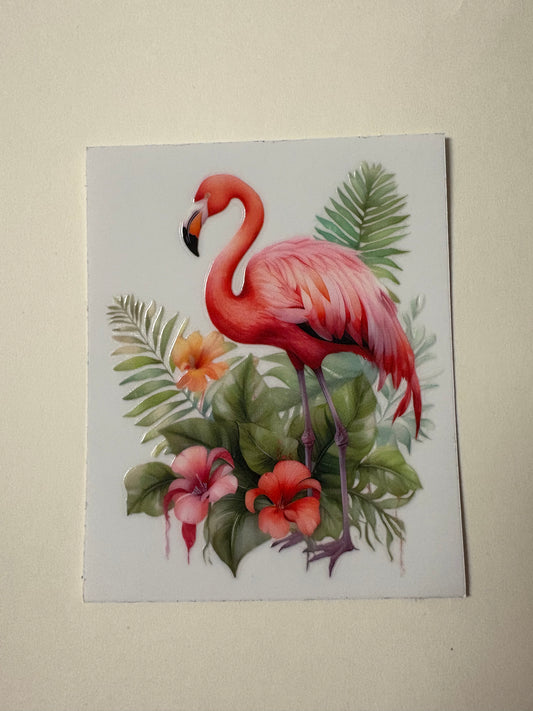256. Flamingo UVDTF Decal