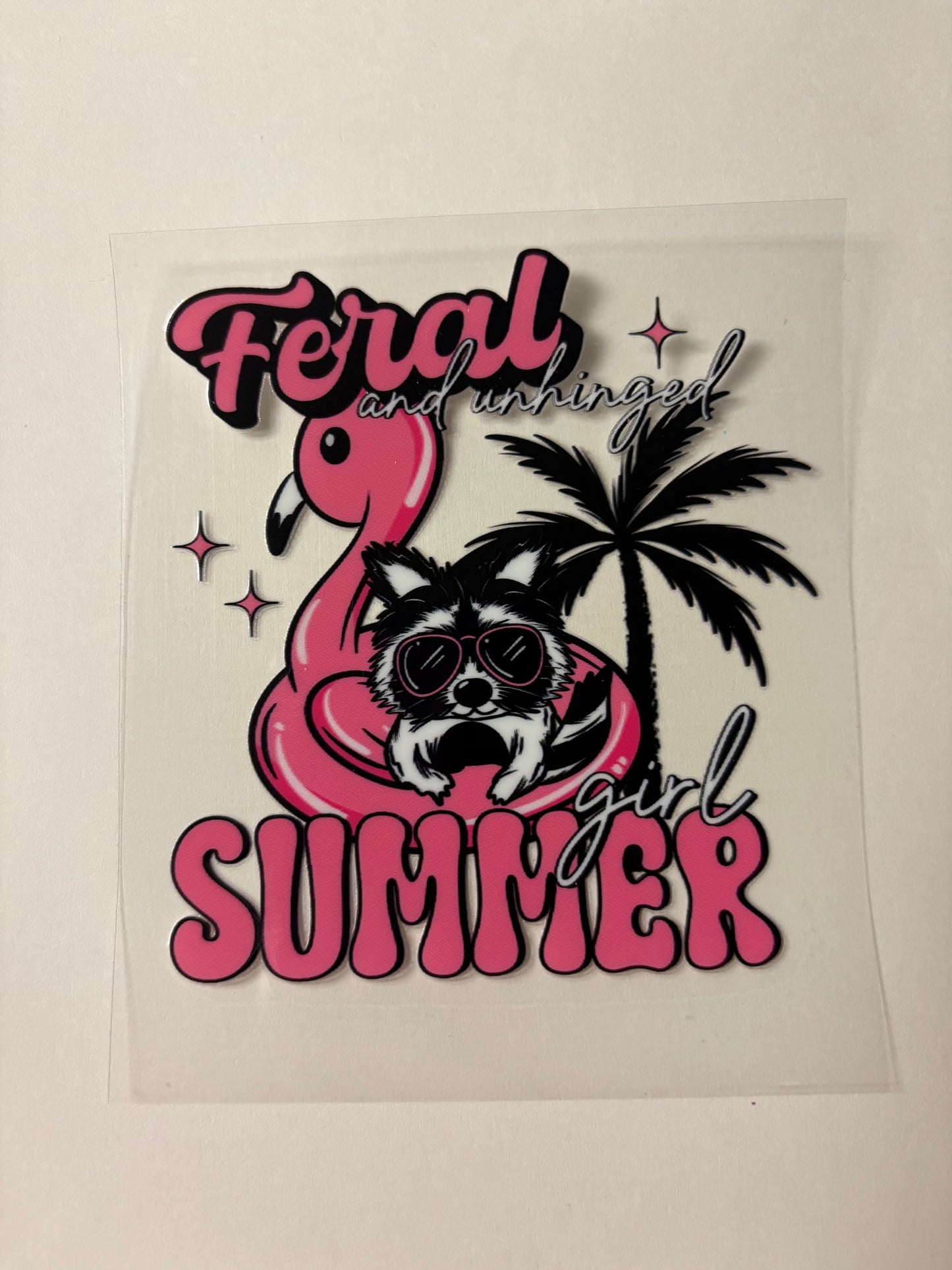 258. Feral Summer UVDTF Decal