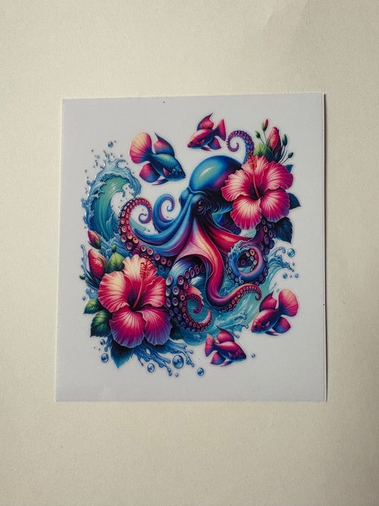 267. Octopus UVDTF Decal