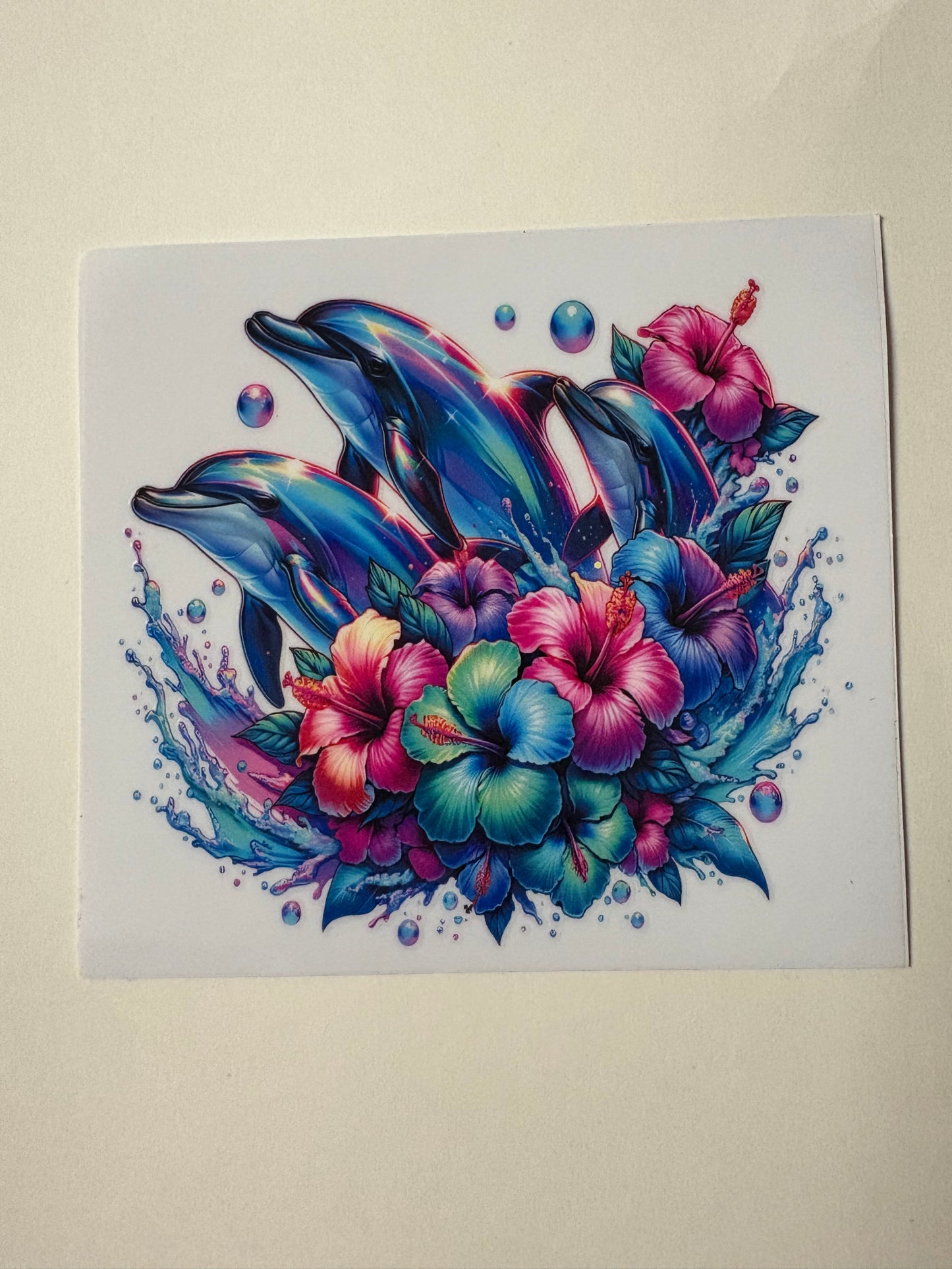 268. Dolphins UVDTF Decal
