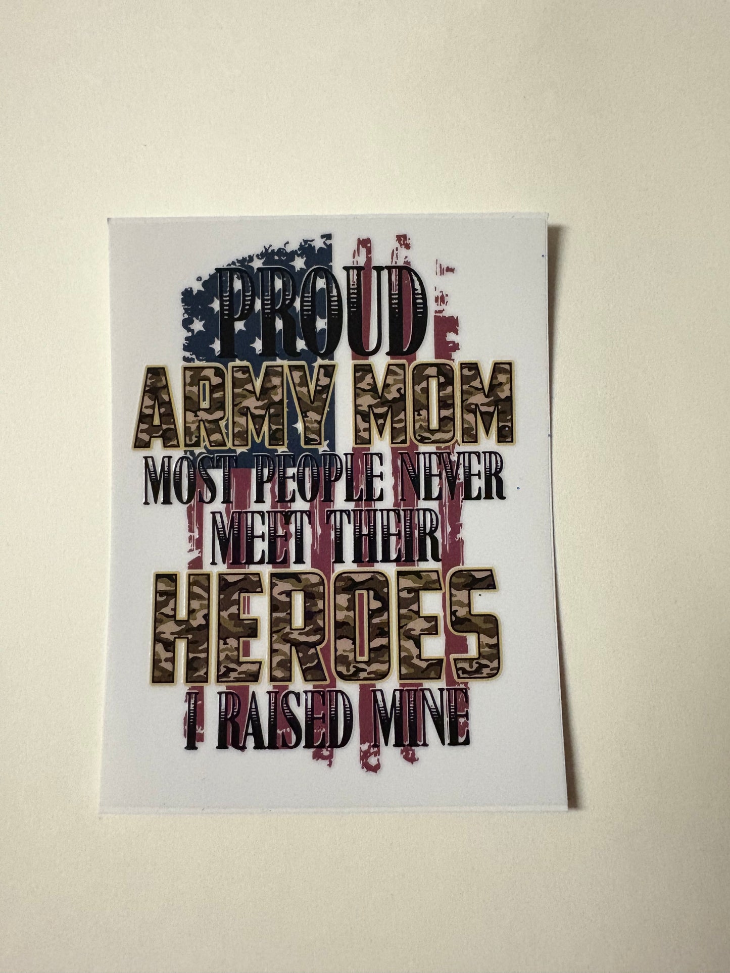 275. Army Mom UVDTF Decal